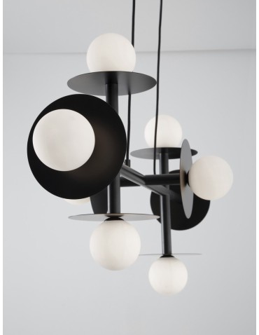 Luces Exclusivas URUAPAN Wisząca Nowoczesna czarny 8xG9 max 40W LE42885 - produkt 2