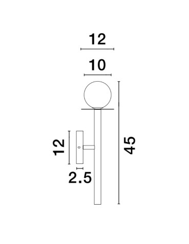 Luces Exclusivas MORELOS Ścienna Nowoczesna czarny 1xG9 max 5W LE42895 - produkt 2