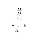 Kinkiety - Luces Exclusivas MORELOS Ścienna Nowoczesna złoty i odcienie złota 1xG9 max 5W LE42896 - product 2