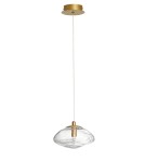 Lampy wiszące - Luces Exclusivas NAYARIT Wisząca Nowoczesna złoty i odcienie złota 1xG9 max 5W LE42897 - produkt 1