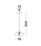 Lampy wiszące - Luces Exclusivas NAYARIT Wisząca Nowoczesna złoty i odcienie złota 1xG9 max 5W LE42897 - produkt 3