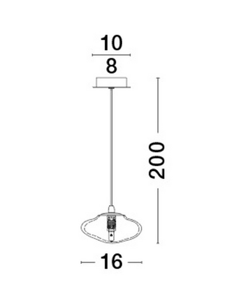 Luces Exclusivas NAYARIT Wisząca Nowoczesna złoty i odcienie złota 1xG9 max 5W LE42897