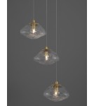 Lampy wiszące - Luces Exclusivas NAYARIT Wisząca Nowoczesna złoty i odcienie złota 3xG9 max 15W LE42900 - product 2