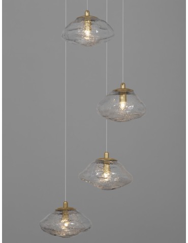 Luces Exclusivas NAYARIT Wisząca Nowoczesna złoty i odcienie złota 5xG9 max 25W LE42901 - produkt 2