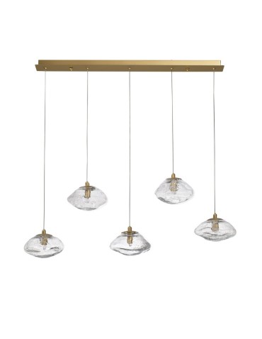 Luces Exclusivas NAYARIT Wisząca Nowoczesna złoty i odcienie złota 5xG9 max 25W LE42902