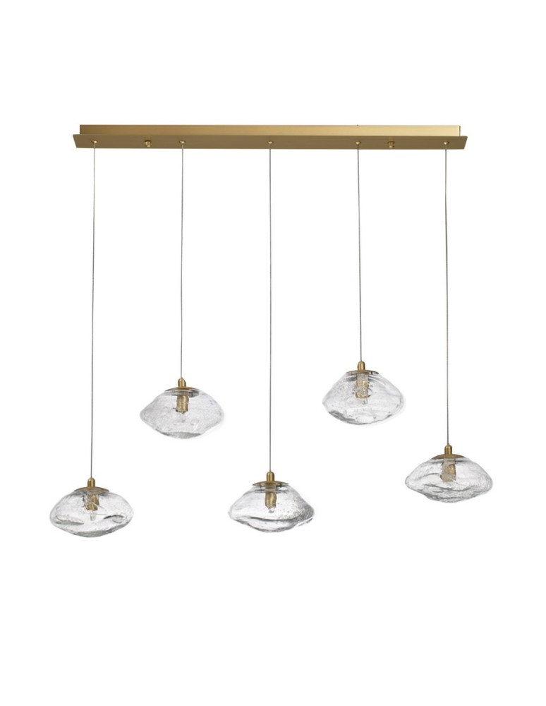 Lampy wiszące - Luces Exclusivas NAYARIT Wisząca Nowoczesna złoty i odcienie złota 5xG9 max 25W LE42902 - produkt kolory-swiatla.pl 1