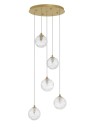 Luces Exclusivas CABRAL Wisząca Nowoczesna złoty i odcienie złota 5xG9 max 25W LE42903