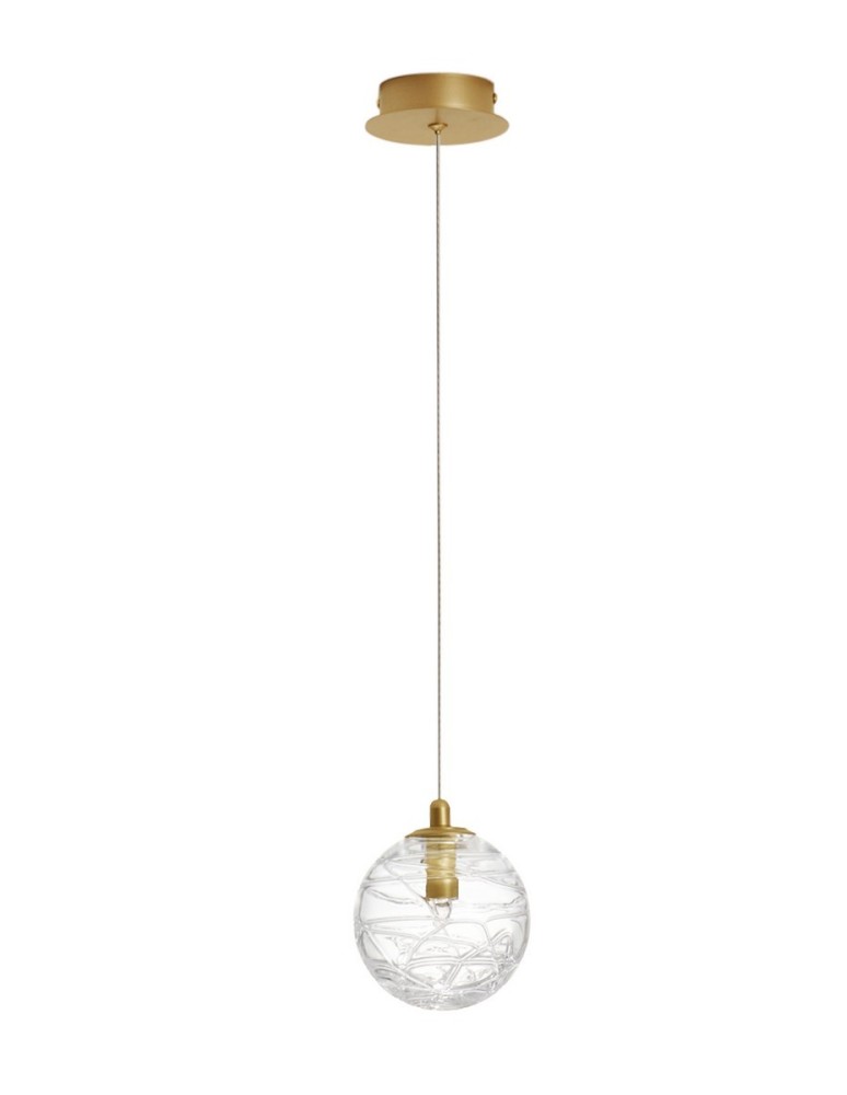 Lampy wiszące kule - Luces Exclusivas CABRAL Wisząca Nowoczesna złoty i odcienie złota 1xG9 max 5W LE42906 - produkt kolory-swiatla.pl 1