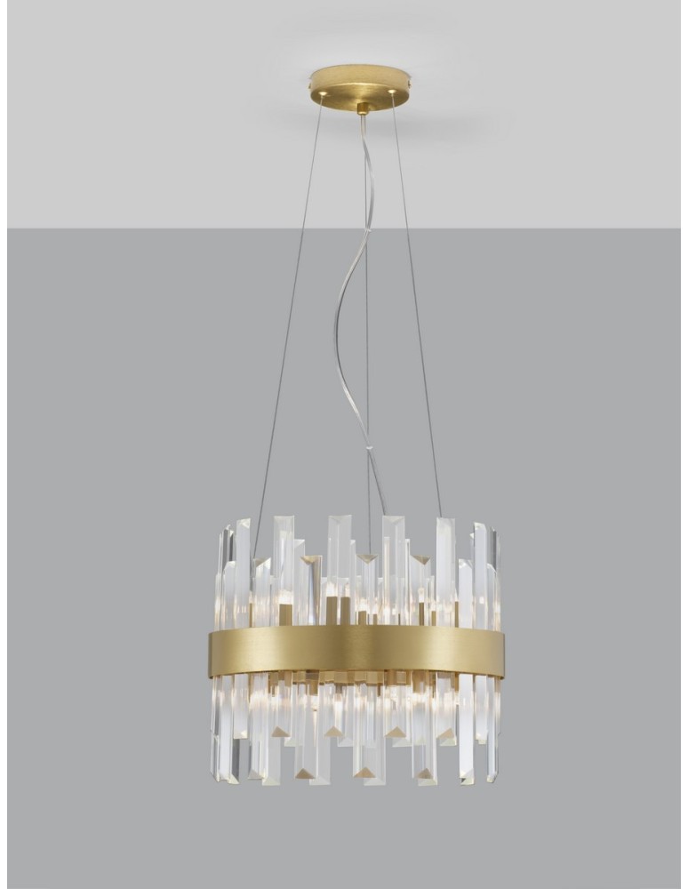 Lampy wiszące - Luces Exclusivas CHOLULA Wisząca Nowoczesna złoty i odcienie złota 5xG9 max 25W LE42907 - produkt kolory-swiatla.pl 2