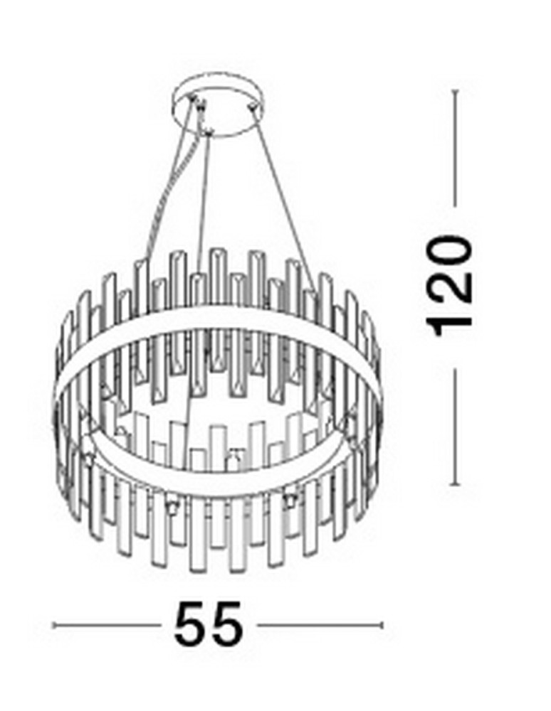 Lampy wiszące - Luces Exclusivas CHOLULA Wisząca Nowoczesna złoty i odcienie złota 6xG9 max 35W LE42908 - product kolory-swiatla.pl 4