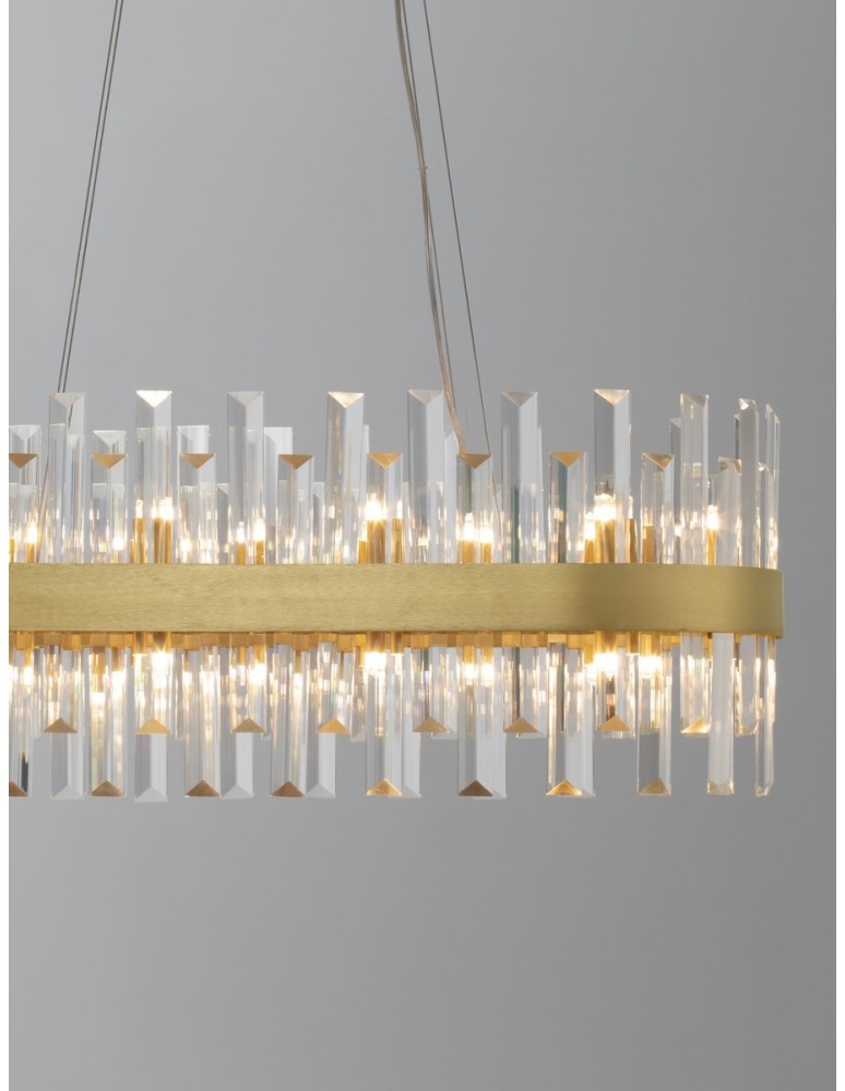 Luces Exclusivas CHOLULA Wisząca Nowoczesna złoty i odcienie złota 10xG9 max 50W LE42909