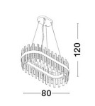 Lampy wiszące - Luces Exclusivas CHOLULA Wisząca Nowoczesna złoty i odcienie złota 10xG9 max 50W LE42909 - produkt 5