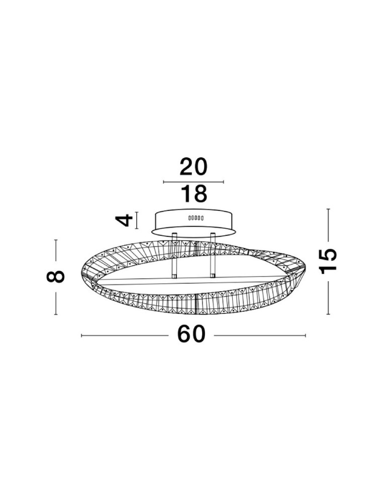 Lampy sufitowe - Luces Exclusivas BAUTA Sufitowa Nowoczesna złoty i odcienie złota 1xLED max 36W 3500K LE42911 - produkt kolory-swiatla.pl 3