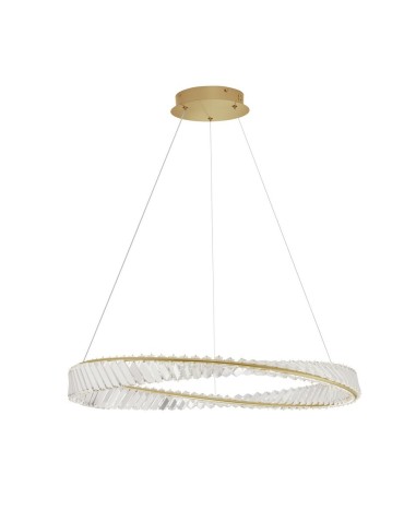 Luces Exclusivas BAUTA Wisząca Nowoczesna złoty i odcienie złota 1xLED max 45W 3500K LE42913