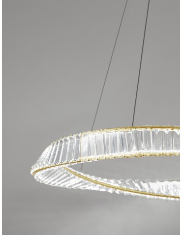 Luces Exclusivas BAUTA Wisząca Nowoczesna złoty i odcienie złota 1xLED max 45W 3500K LE42913 - produkt 2