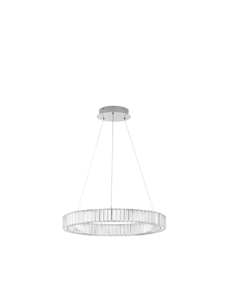 Lampy wiszące - Luces Exclusivas BAUTA Wisząca Nowoczesna srebrny i odcienie srebra 1xLED max 40W 3500K LE42915 - produkt kolory-swiatla.pl 1