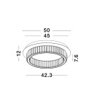 Lampy sufitowe - Luces Exclusivas BAUTA Sufitowa Nowoczesna srebrny i odcienie srebra 1xLED max 29W 3500K LE42918 - produkt 2