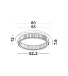 Lampy sufitowe - Luces Exclusivas BAUTA Sufitowa Nowoczesna srebrny i odcienie srebra 1xLED max 40W 3500K LE42919 - produkt 2