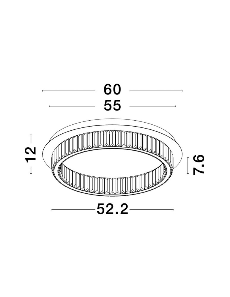 Lampy sufitowe - Luces Exclusivas BAUTA Sufitowa Nowoczesna srebrny i odcienie srebra 1xLED max 40W 3500K LE42919 - produkt kolory-swiatla.pl 2