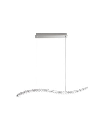 Luces Exclusivas BAUTA Wisząca Nowoczesna srebrny i odcienie srebra 1xLED max 40W 3500K LE42921