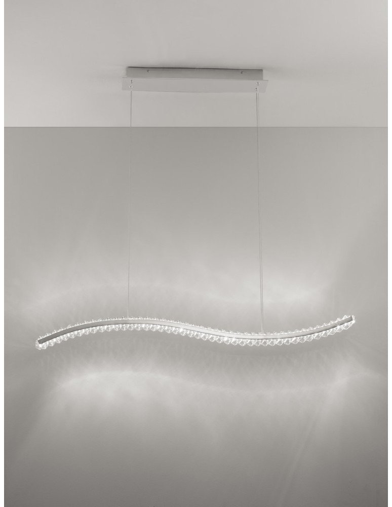 Lampy wiszące - Luces Exclusivas BAUTA Wisząca Nowoczesna srebrny i odcienie srebra 1xLED max 40W 3500K LE42921 - produkt kolory-swiatla.pl 2