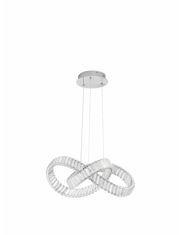 Luces Exclusivas SINALOA Wisząca Nowoczesna srebrny i odcienie srebra 1xLED max 50W 3500K LE42923