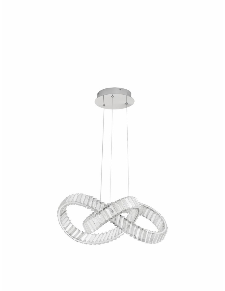 Lampy wiszące - Luces Exclusivas SINALOA Wisząca Nowoczesna srebrny i odcienie srebra 1xLED max 50W 3500K LE42923 - produkt kolory-swiatla.pl 1