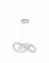 Luces Exclusivas SINALOA Wisząca Nowoczesna srebrny i odcienie srebra 1xLED max 50W 3500K LE42923