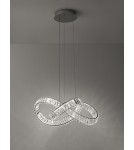 Lampy wiszące - Luces Exclusivas SINALOA Wisząca Nowoczesna srebrny i odcienie srebra 1xLED max 50W 3500K LE42923 - product 2