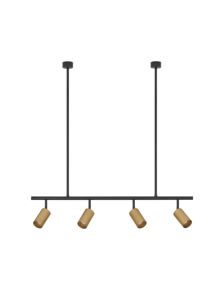 Lampy wiszące - Luces Exclusivas CAYES Wisząca Nowoczesna czarny 4xGU10 max 10W LE42927 - produkt kolory-swiatla.pl 1