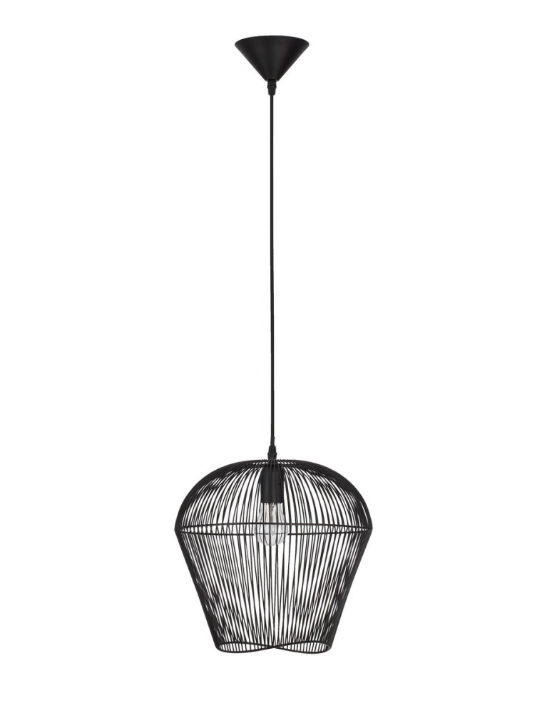 Lampy wiszące pojedyncze - Luces Exclusivas GUAYMAS Wisząca Nowoczesna czarny 1xE27 max 12W LE42929 - produkt kolory-swiatla.pl 1
