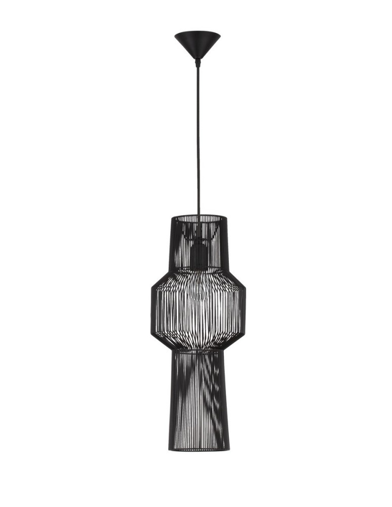 Lampy wiszące pojedyncze - Luces Exclusivas GUAYMAS Wisząca Nowoczesna czarny 1xE27 max 12W LE42930 - produkt kolory-swiatla.pl 1