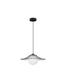 Lampy wiszące pojedyncze - Luces Exclusivas NAVOJOA Wisząca Nowoczesna czarny 1xE27 max 12W LE42931 - produkt 1