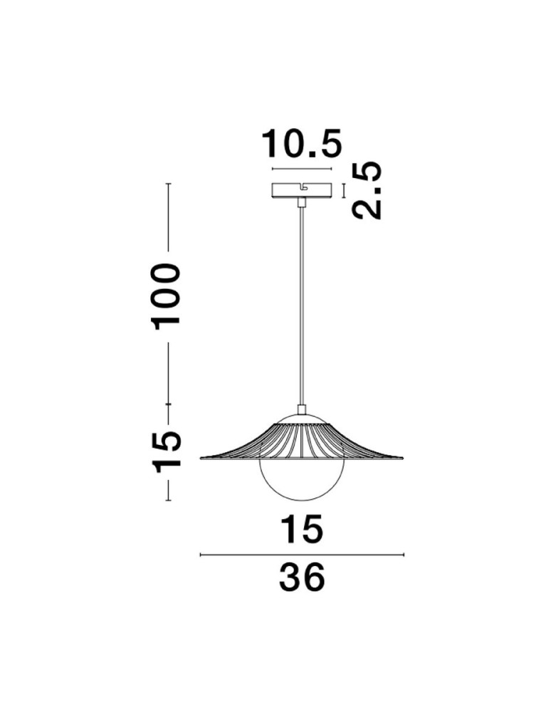 Lampy wiszące pojedyncze - Luces Exclusivas NAVOJOA Wisząca Nowoczesna czarny 1xE27 max 12W LE42931 - produkt kolory-swiatla.pl 2