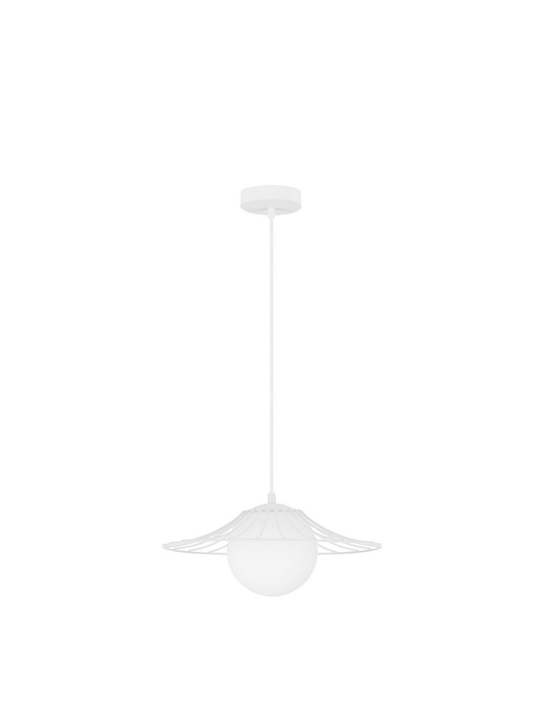 Lampy wiszące pojedyncze - Luces Exclusivas NAVOJOA Wisząca Nowoczesna biały 1xE27 max 12W LE42932 - produkt kolory-swiatla.pl 1
