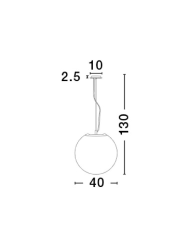 Luces Exclusivas LLORET Wisząca Nowoczesna biały 1xE27 max 12W LE42934 - product 2