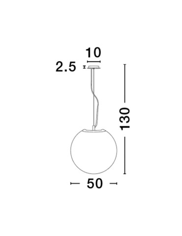 Luces Exclusivas LLORET Wisząca Nowoczesna biały 1xE27 max 12W LE42935 - produkt 2