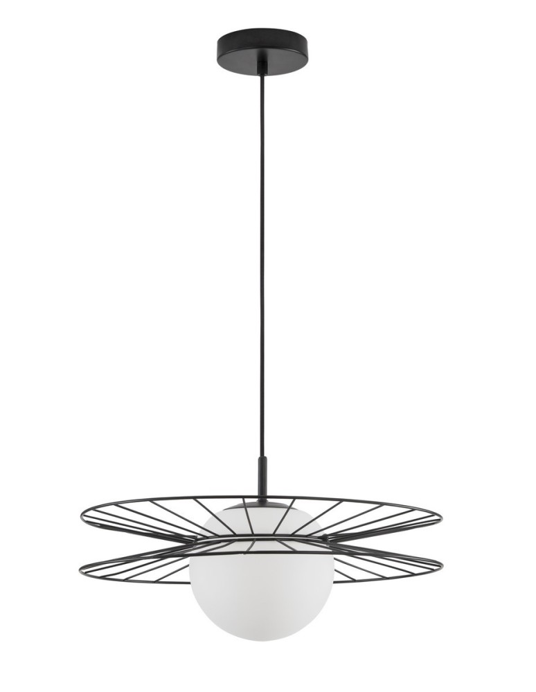 Lampy wiszące pojedyncze - Luces Exclusivas MORELOS Wisząca Nowoczesna czarny 1xE27 max 12W LE42939 - produkt kolory-swiatla.pl 1