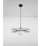Lampy wiszące pojedyncze - Luces Exclusivas MORELOS Wisząca Nowoczesna czarny 1xE27 max 12W LE42939 - produkt 2
