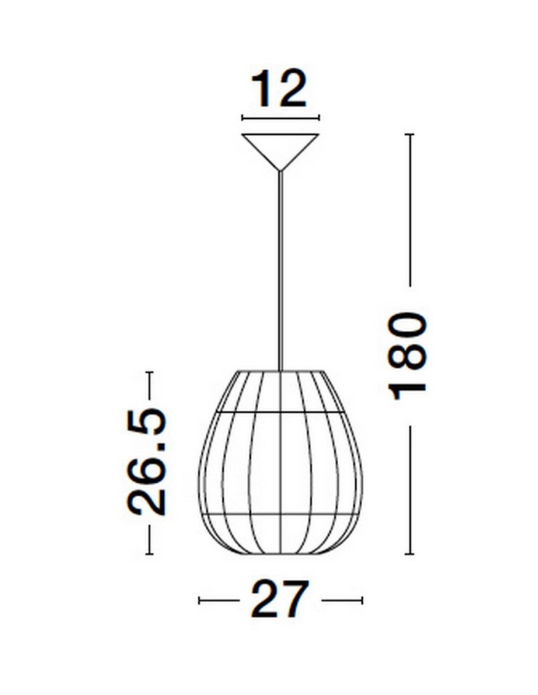 Luces Exclusivas REYNOSA Wisząca Nowoczesna inny 1xE27 max 12W LE42950