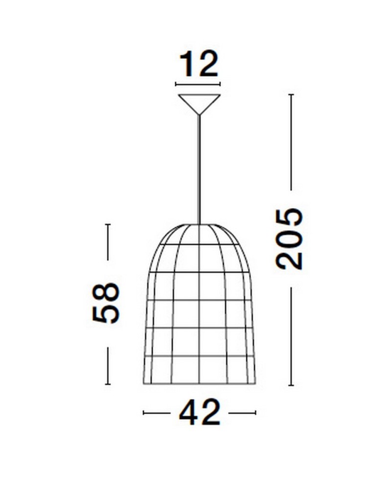 Lampy wiszące pojedyncze - Luces Exclusivas PARANA Wisząca Nowoczesna inny 1xE27 max 12W LE42952 - product kolory-swiatla.pl 4