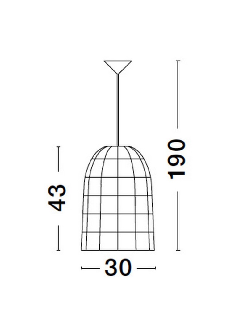 Luces Exclusivas PALMAR Wisząca Nowoczesna inny 1xE27 max 12W LE42954