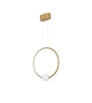 Lampy wiszące - Luces Exclusivas FRIA Wisząca Nowoczesna złoty i odcienie złota 1xLED max 25.6W 3000K LE42965 - produkt 1