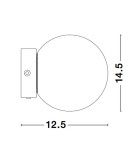 Kinkiety - Luces Exclusivas UBEDA Ścienna Nowoczesna czarny 1xLED max 6W 3200K LE42966 - produkt 3