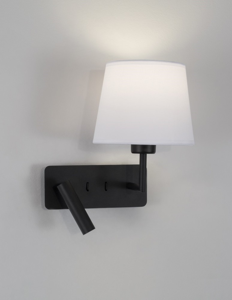 Kinkiety - Luces Exclusivas BIRUACA Ścienna Nowoczesna czarny 1xLED, E27 max 15W 3000K LE42969 - produkt kolory-swiatla.pl 2