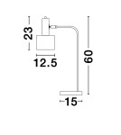 Lampki biurkowe - Luces Exclusivas FRESNILLO Stołowa złoty i odcienie złota 1xE27 max 12W LE42971 - produkt 4