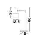 Lampki biurkowe - Luces Exclusivas FRESNILLO Stołowa złoty i odcienie złota 1xE27 max 12W LE42972 - produkt 4