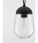 Lampy wiszące pojedyncze - Luces Exclusivas JUCHITAN Zewnętrzna Wisząca IP54 szary i odcienie szarości 1xE27 max 12W LE71501 - product 3