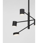 Lampy wiszące - Luces Exclusivas ABEL Wisząca Nowoczesna czarny 6xLED max 28W 3000K LE43204 - produkt 2