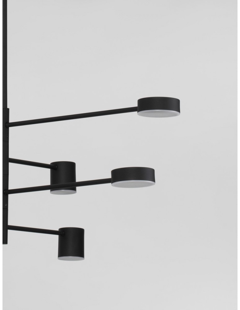 Luces Exclusivas ABEL Wisząca Nowoczesna czarny 8xLED max 40W 3000K LE43205